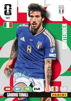 Sandro Tonali Italy Panini FIFA World Cup 2026 Adrenalyn XL Contenders #527